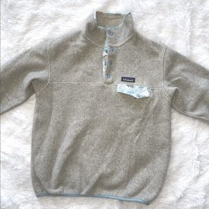 Patagonia Gray and Blue Women's Sweater